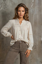 MAPP LISA LACE SHIRT BLOUSE/SHIRT 20 OFF WHITE