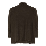 M JEANS LIV TURTLE BIG KNIT KNITWEAR 129 CHOCOLATE