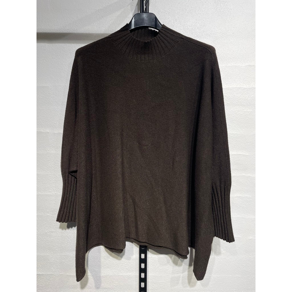 DNYcph LIV TURTLE NECK BIG KNIT KNITWEAR 129 CHOCOLATE