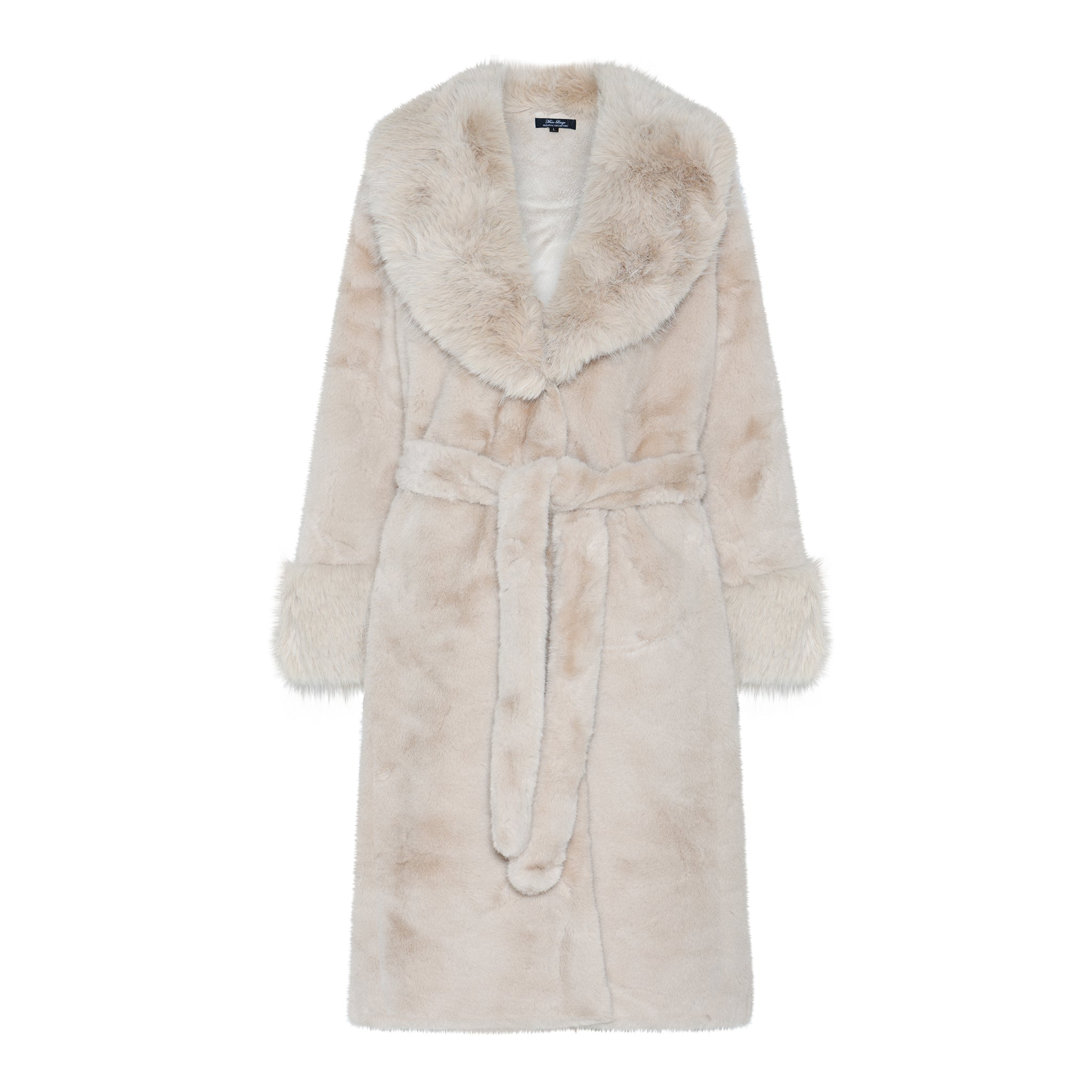M JEANS LUX FUR COAT OUTERWEAR 20 OFF WHITE