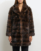 M JEANS LUX MINKY JACKET OUTERWEAR 129 CHOCOLATE
