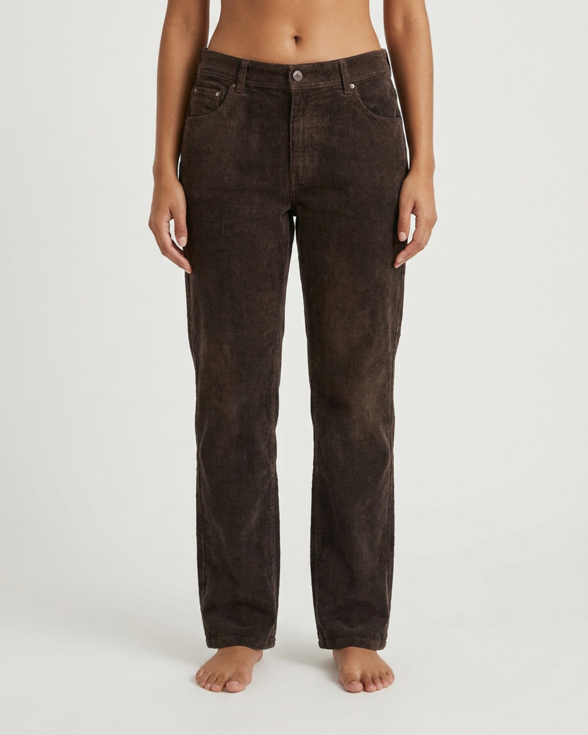 MARC LAUGE Lena 11W Corduroy Jeans CORD/FLØJL 129 CHOCOLATE