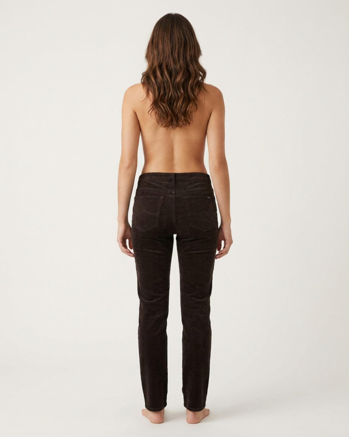 MARC LAUGE Lena Baby Corduroy Jeans CORD/FLØJL 129 CHOCOLATE