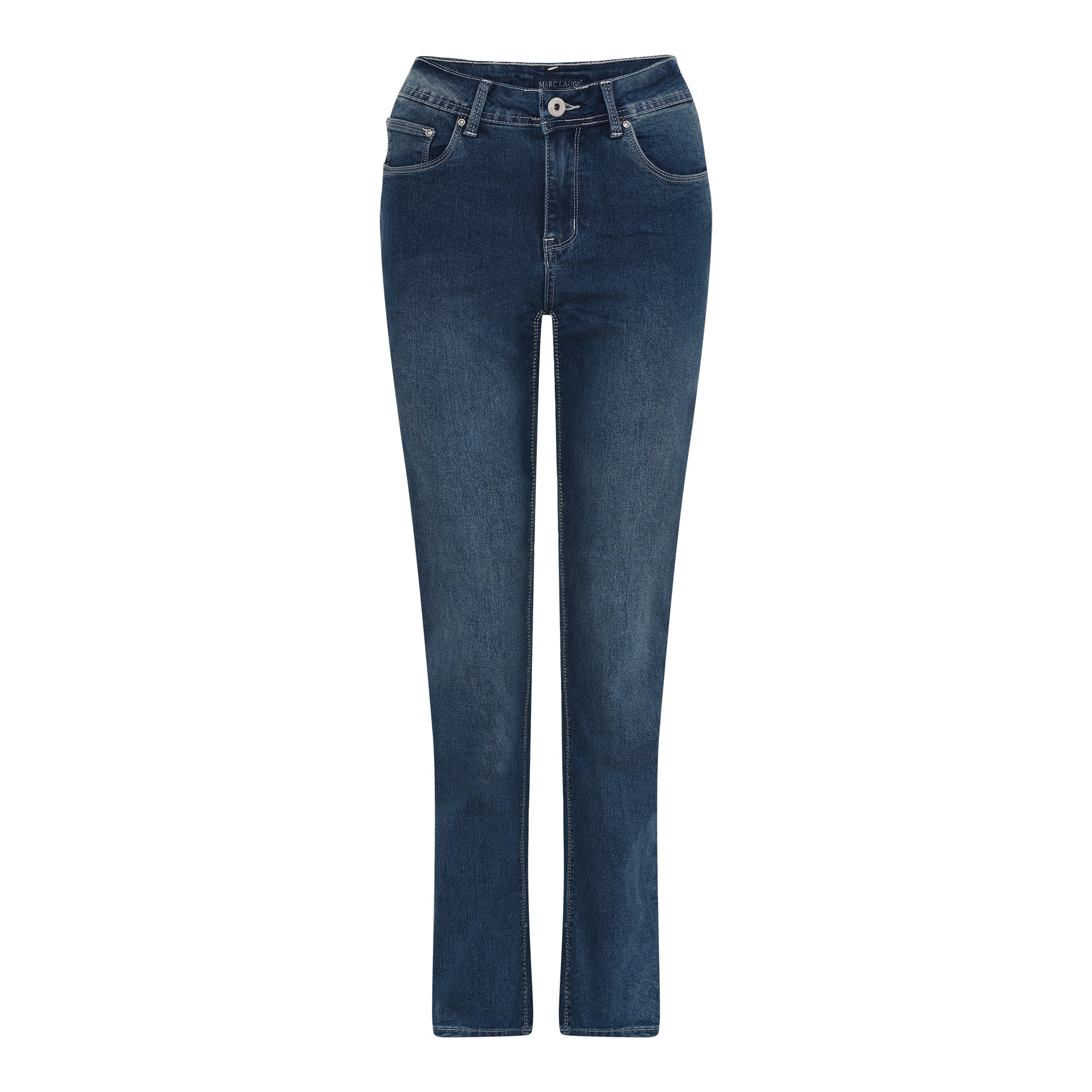 MARC LAUGE Lena High Waist Straight Leg Jeans | Marc Lauge DENIM/TWILL 9296 BLUE