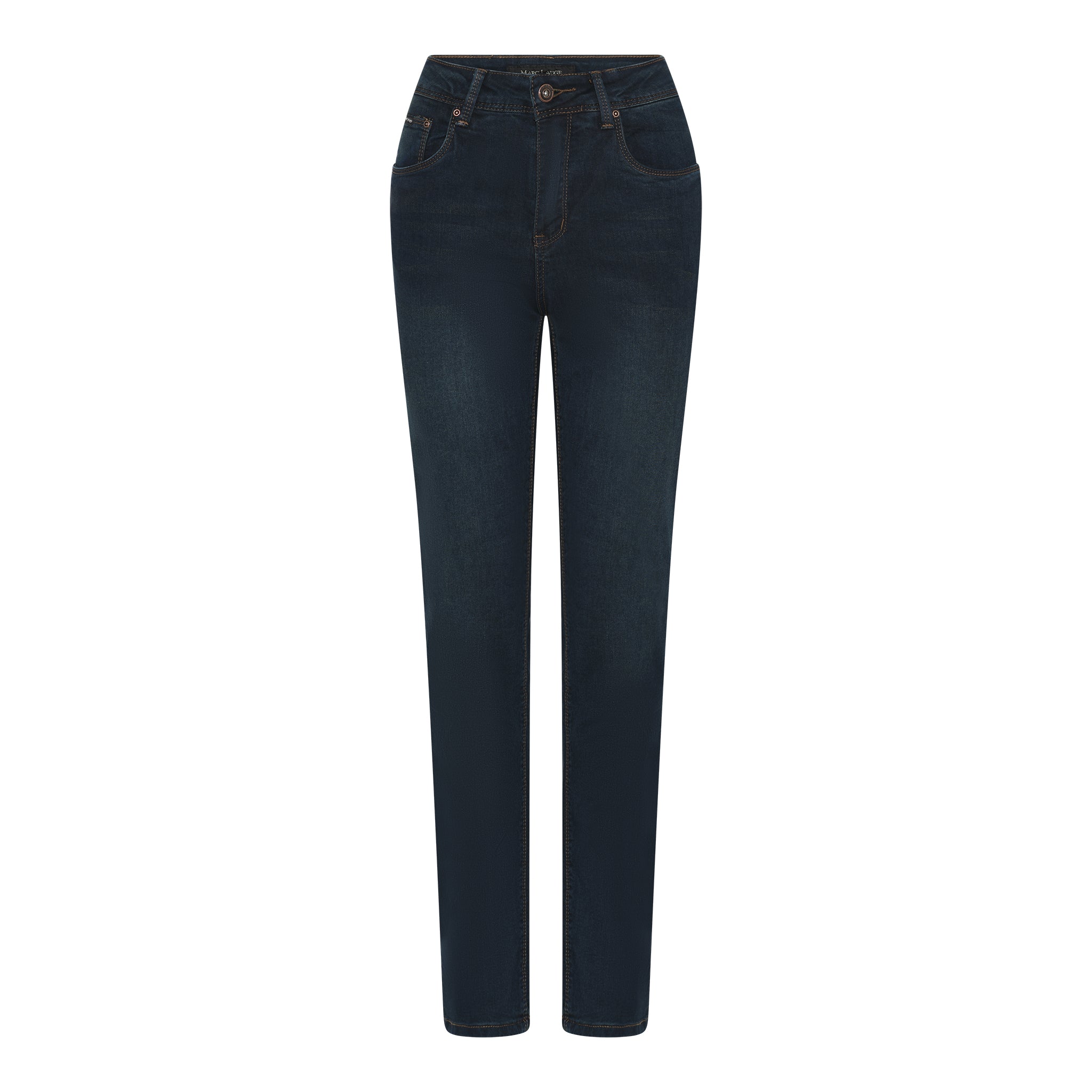 MARC LAUGE Lena Straight Leg Jeans DENIM/TWILL 9696 BLUE DENIM USED