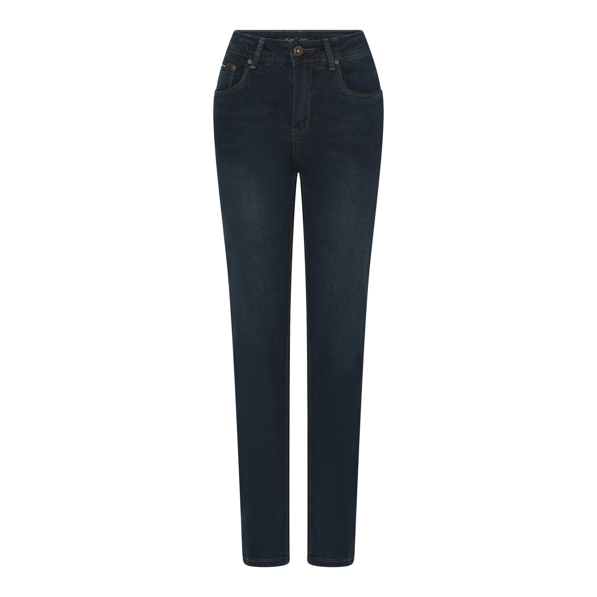 MARC LAUGE Lena Straight Leg Jeans DENIM/TWILL 9696 BLUE DENIM USED
