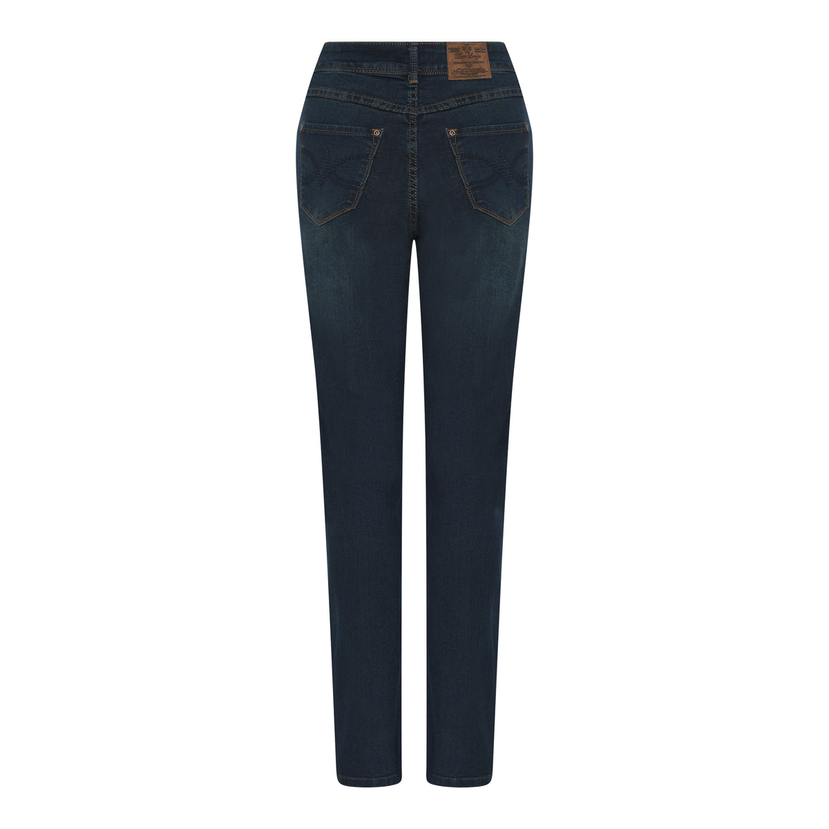 MARC LAUGE Lena Straight Leg Jeans DENIM/TWILL 9696 BLUE DENIM USED