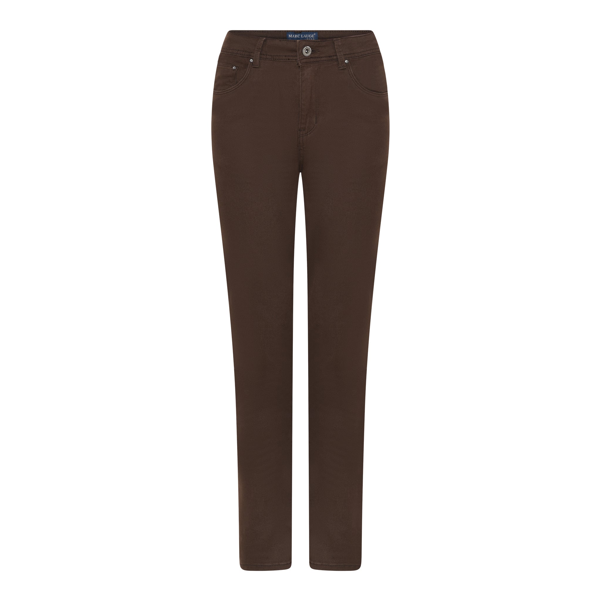 MARC LAUGE Lena Straight Leg Twill Jeans DENIM/TWILL 129 CHOCOLATE