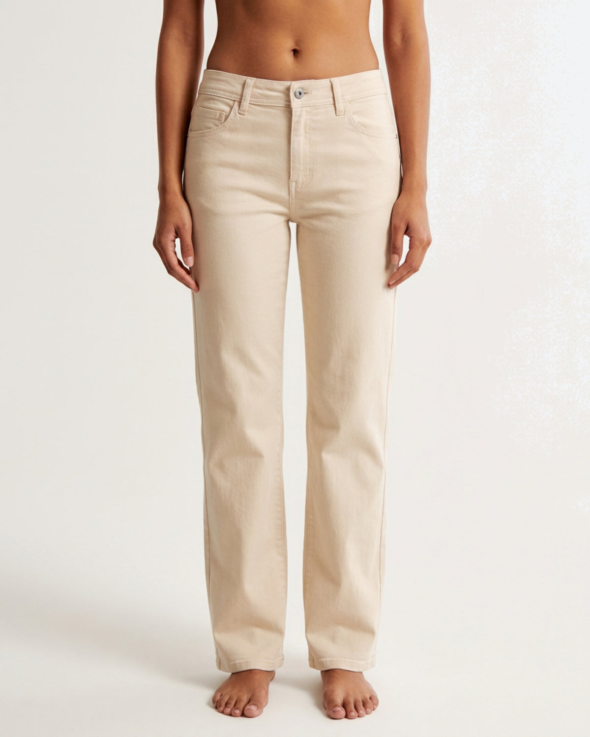 M JEANS Lena Vega Straight Baby Corduroy Jeans CORD/FLØJL 27 SAND