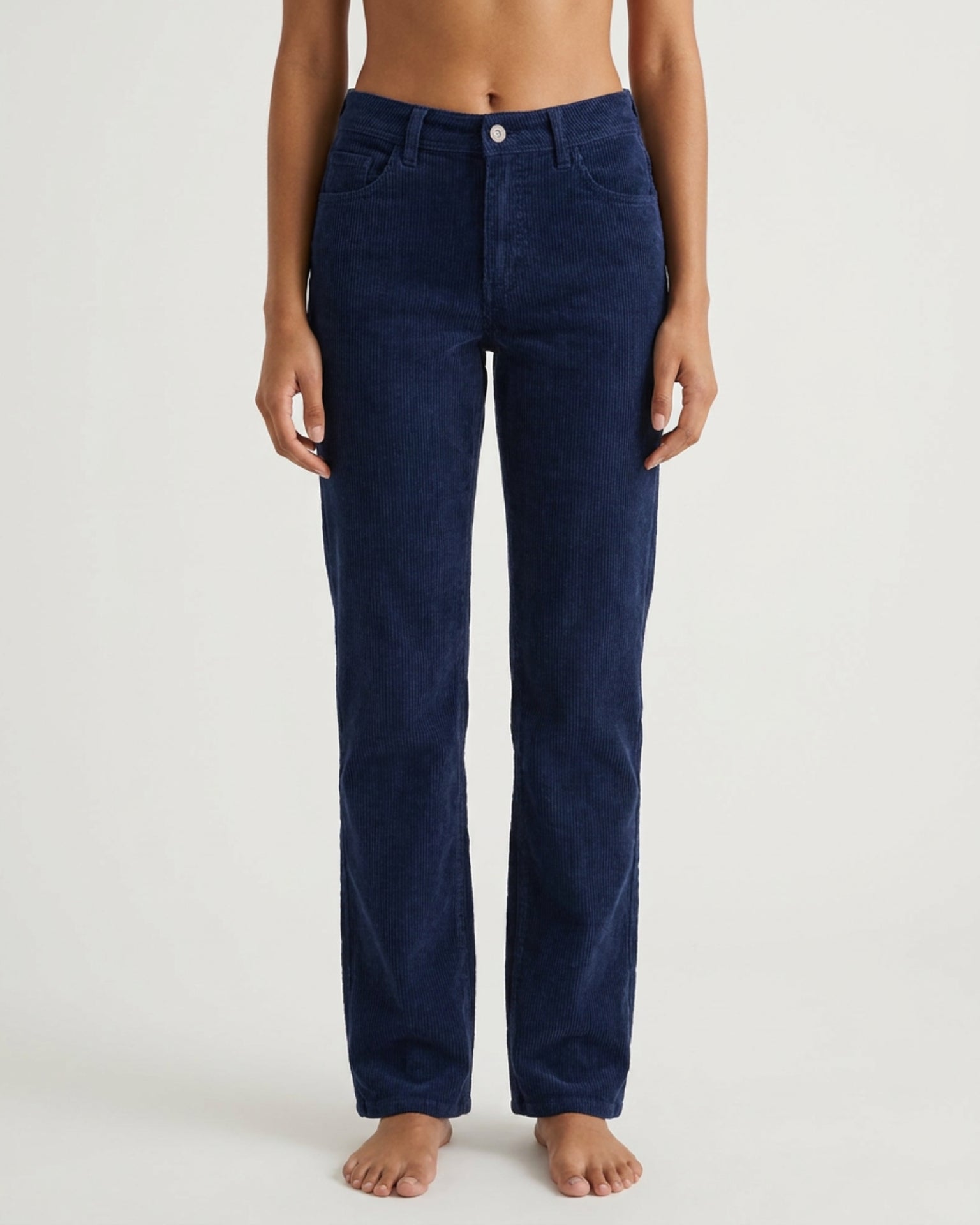 M JEANS Lena Vega Straight Corduroy 11W Jeans CORD/FLØJL 530 ROYALE BLUE