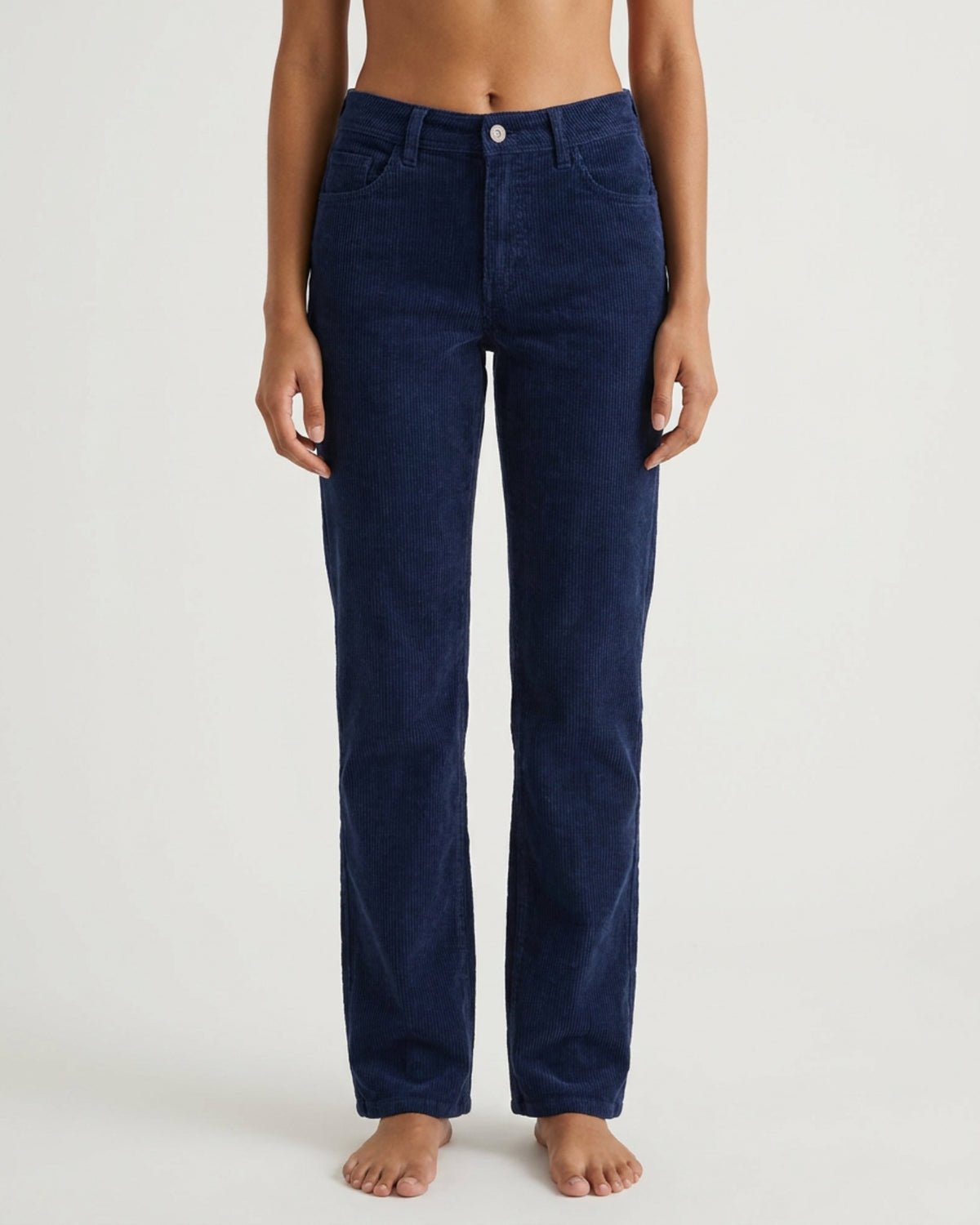 M JEANS Lena Vega Straight Corduroy 11W Jeans CORD/FLØJL 530 ROYALE BLUE