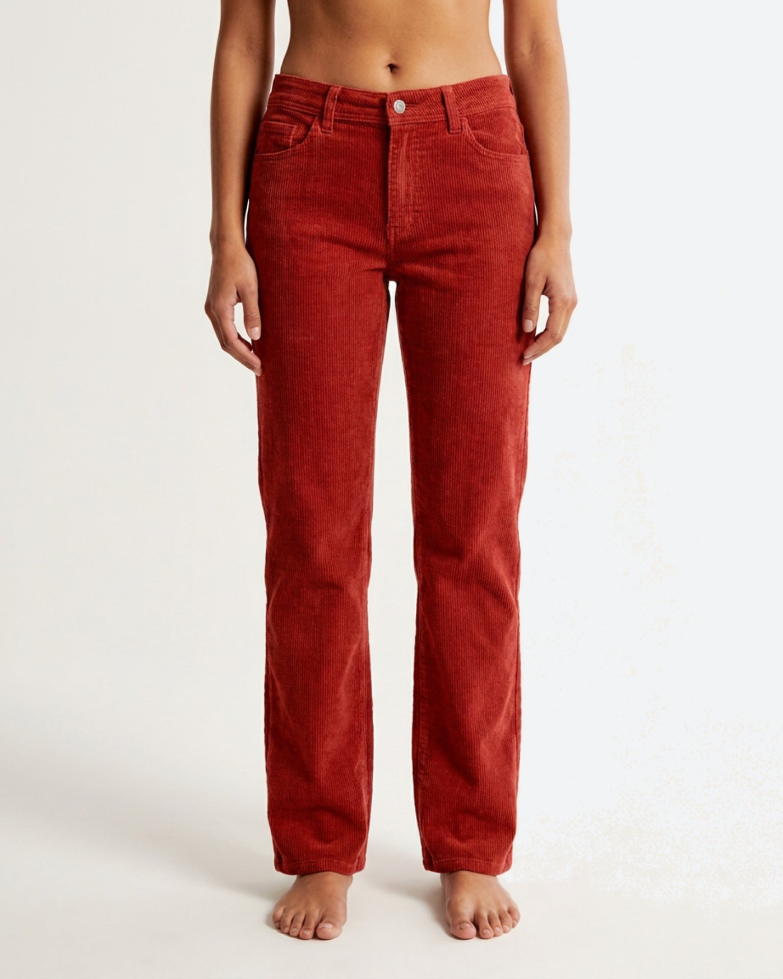 M JEANS Lena Vega Straight Corduroy 11W Jeans CORD/FLØJL 338 CHILI