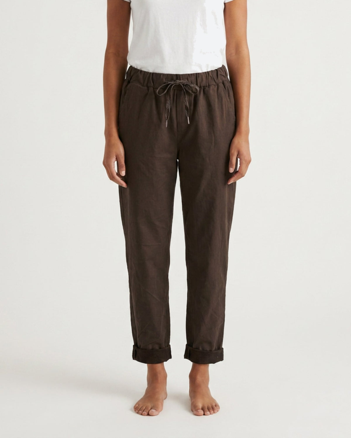MOONDUST Line Chino Pant | Moondust PANTS 129 CHOCOLATE