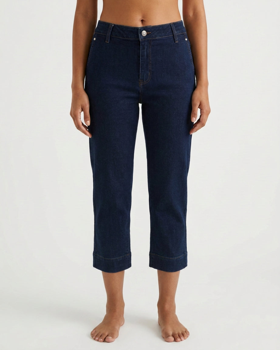 M JEANS Lola Chino 3/4 Denim Jeans PANTS 3/4 98 DARK BLUE