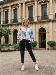 M JEANS Lola Chino 3/4 Denim Jeans PANTS 3/4 98 DARK BLUE