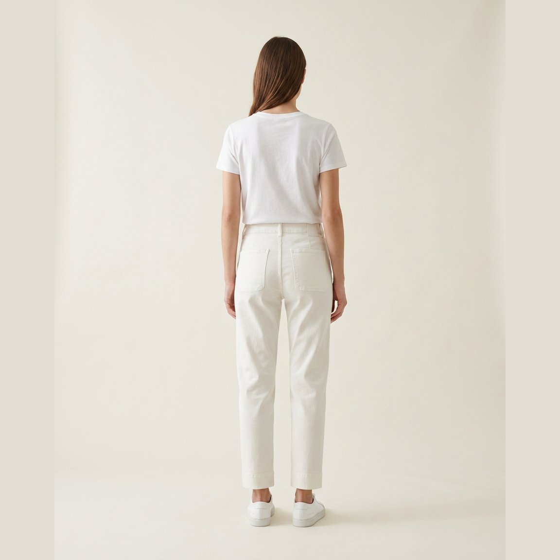 M JEANS Lola Chino 3/4 Twill Jeans DENIM/TWILL 10 WHITE