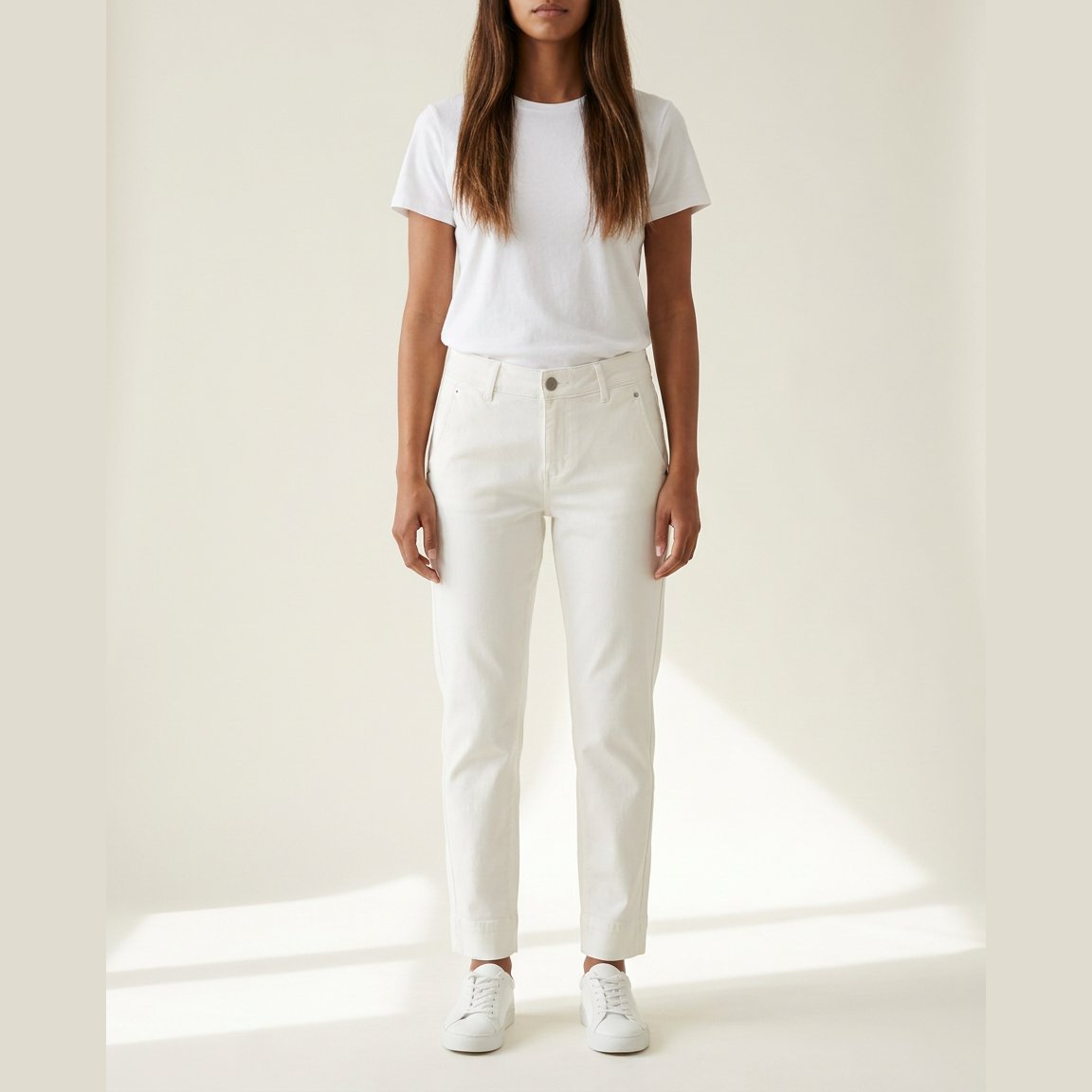 M JEANS Lola Chino 3/4 Twill Jeans DENIM/TWILL 10 WHITE