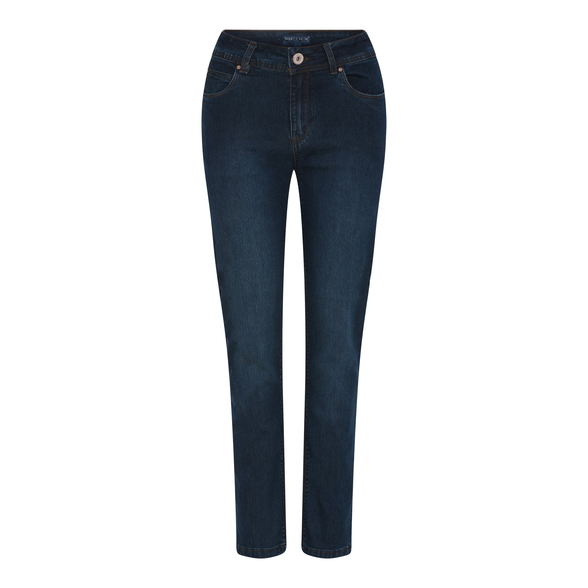 MARC LAUGE Luna Straight Leg Jeans DENIM/TWILL 9696 BLUE DENIM USED