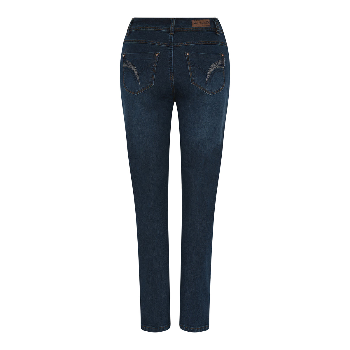 MARC LAUGE Luna Straight Leg Jeans DENIM/TWILL 9696 BLUE DENIM USED