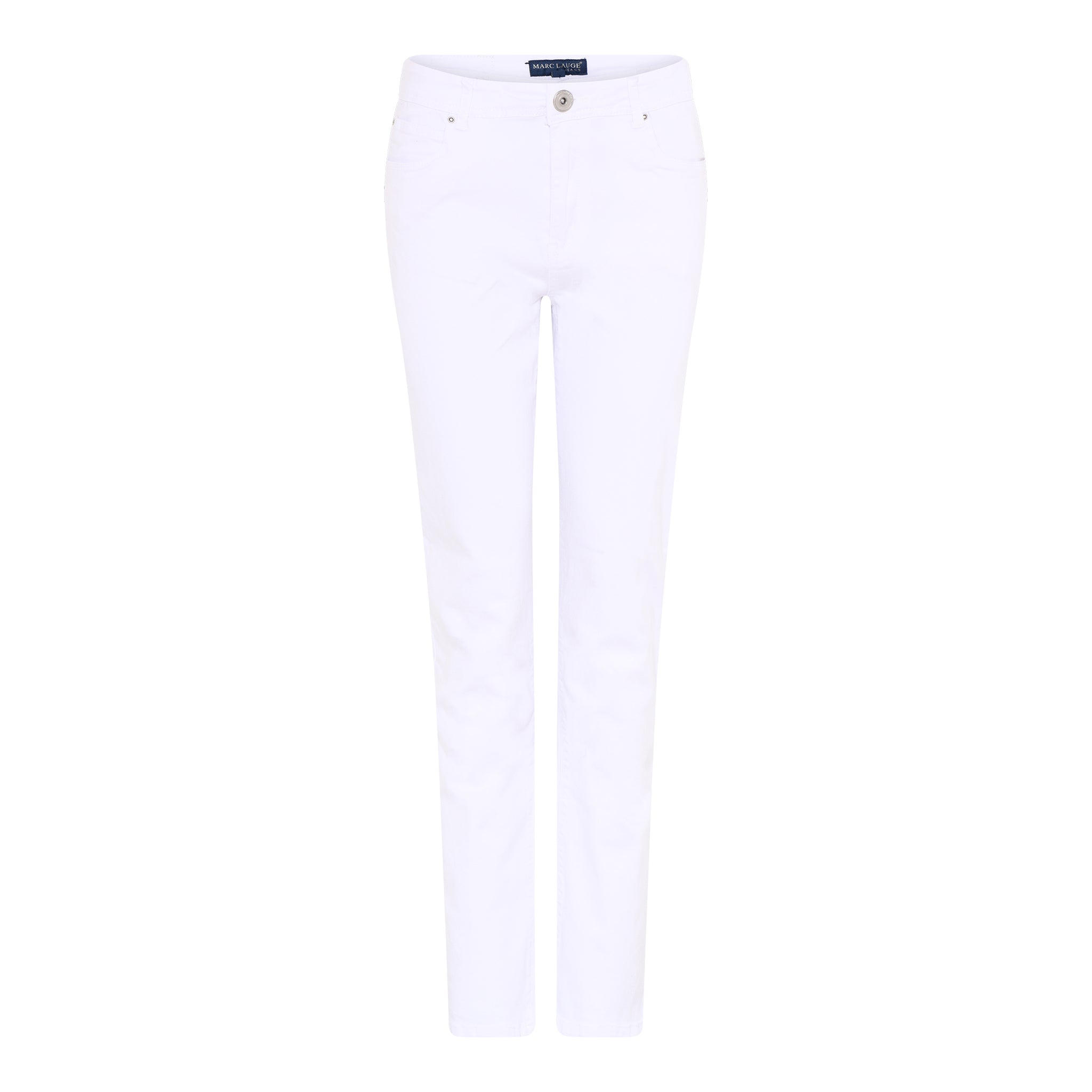 MARC LAUGE Luna Straight Leg Twill Jeans DENIM/TWILL 10 WHITE