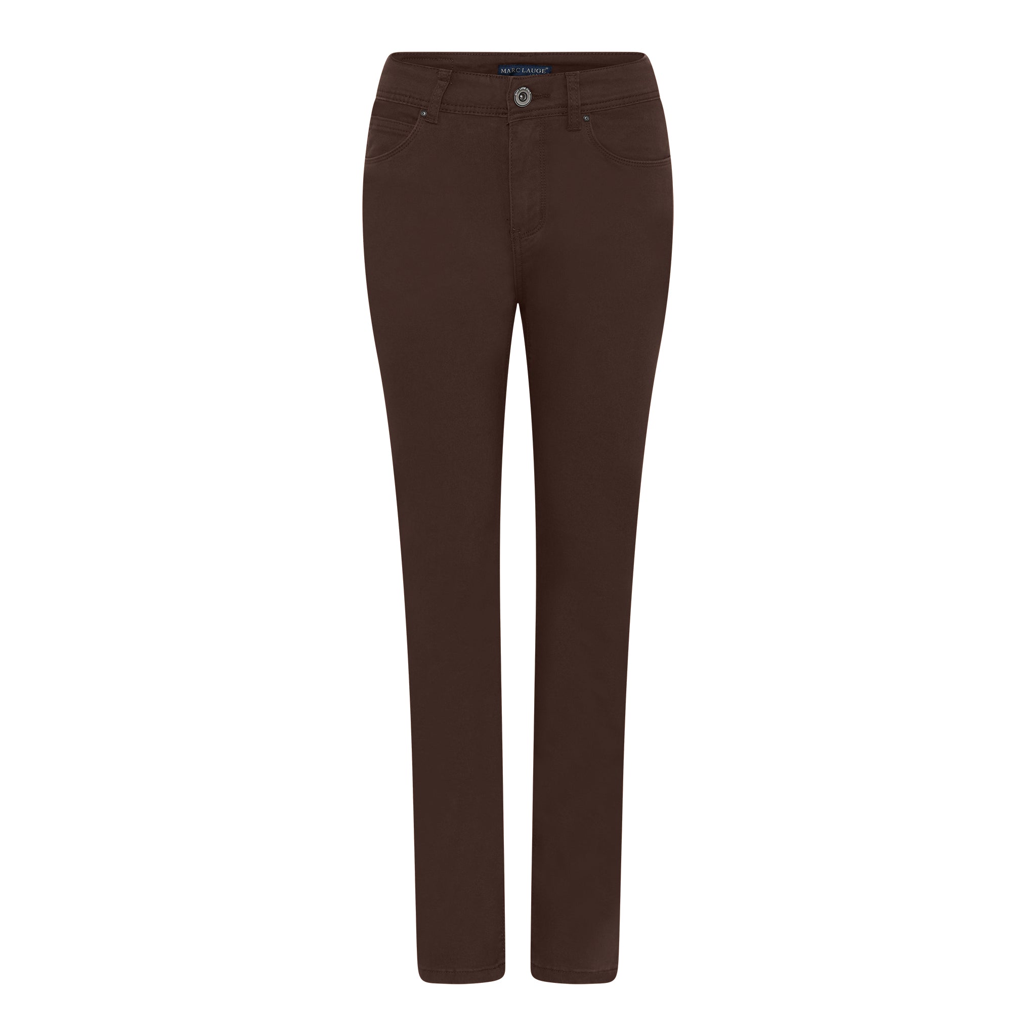 MARC LAUGE Luna Straight Leg Twill Jeans DENIM/TWILL 129 CHOCOLATE