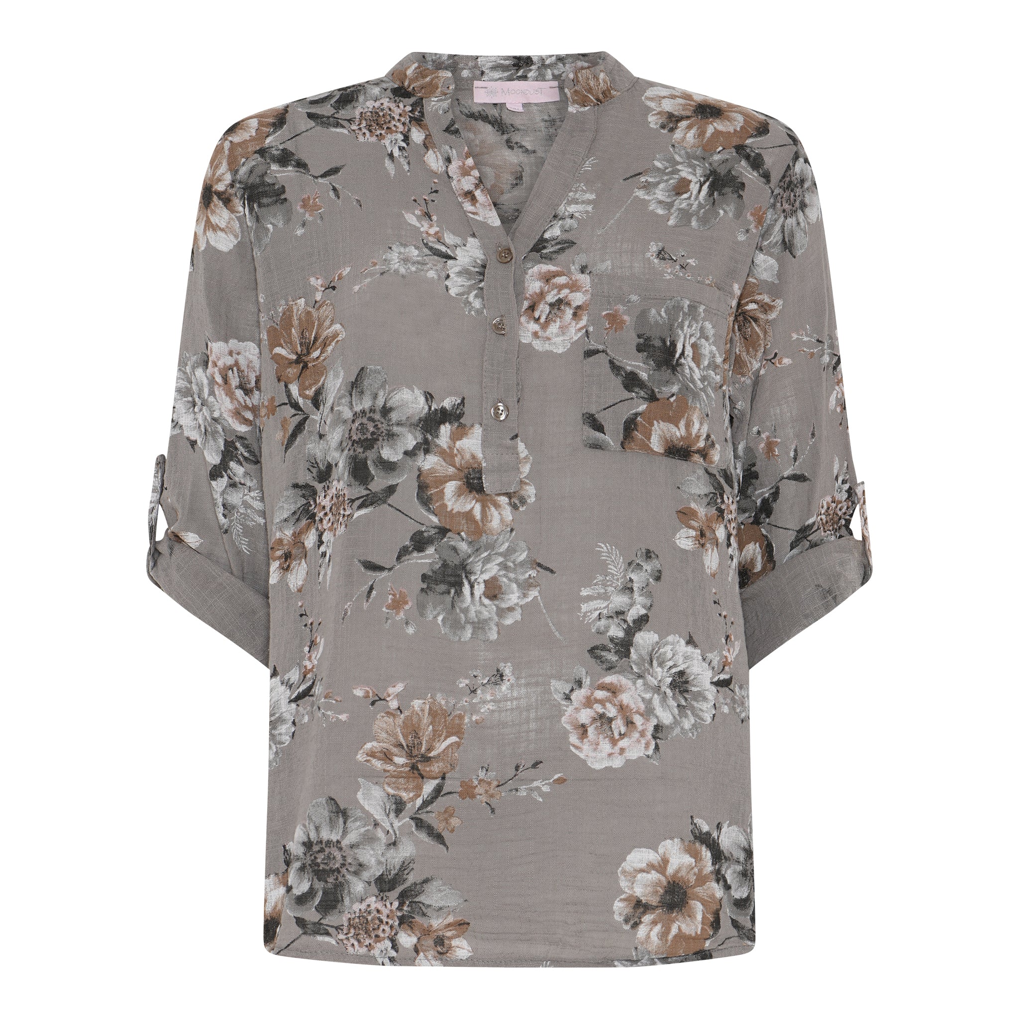 M JEANS MAGGIE HEAVY ROSE BLOUSE BLOUSE/SHIRT 136 FANGO