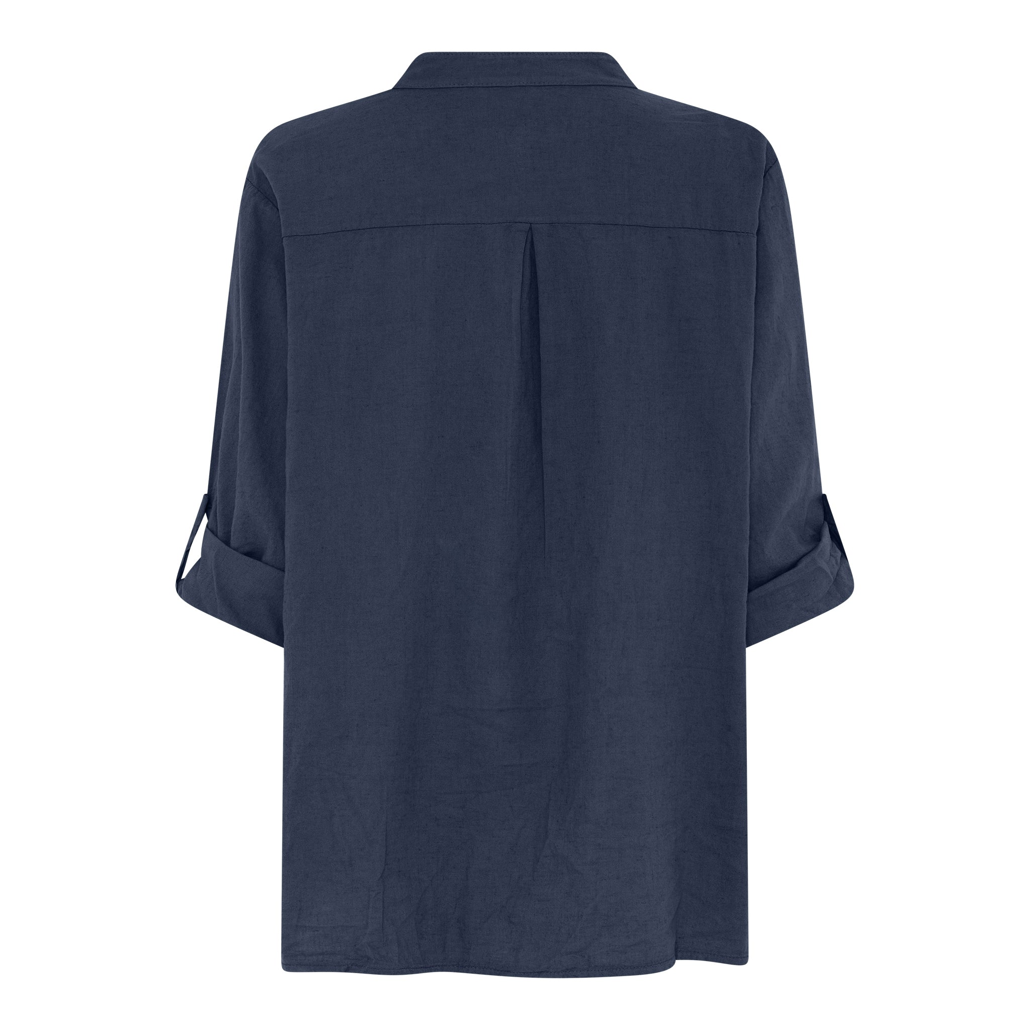 MAPP MAGGIE LIN SHIRT LINEN 104 NAVY