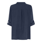 MAPP MAGGIE LIN SHIRT LINEN 104 NAVY