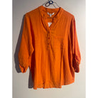 MAPP MAGGIE SLUB SHIRT TOP/T-SHIRT 562 ORANGE