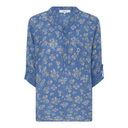 MAPP MAGGIE SMALL FLOWER BLOUSE/SHIRT 108 JEANS BLUE