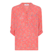 MAPP MAGGIE SMALL FLOWER BLOUSE/SHIRT 350 CORAL