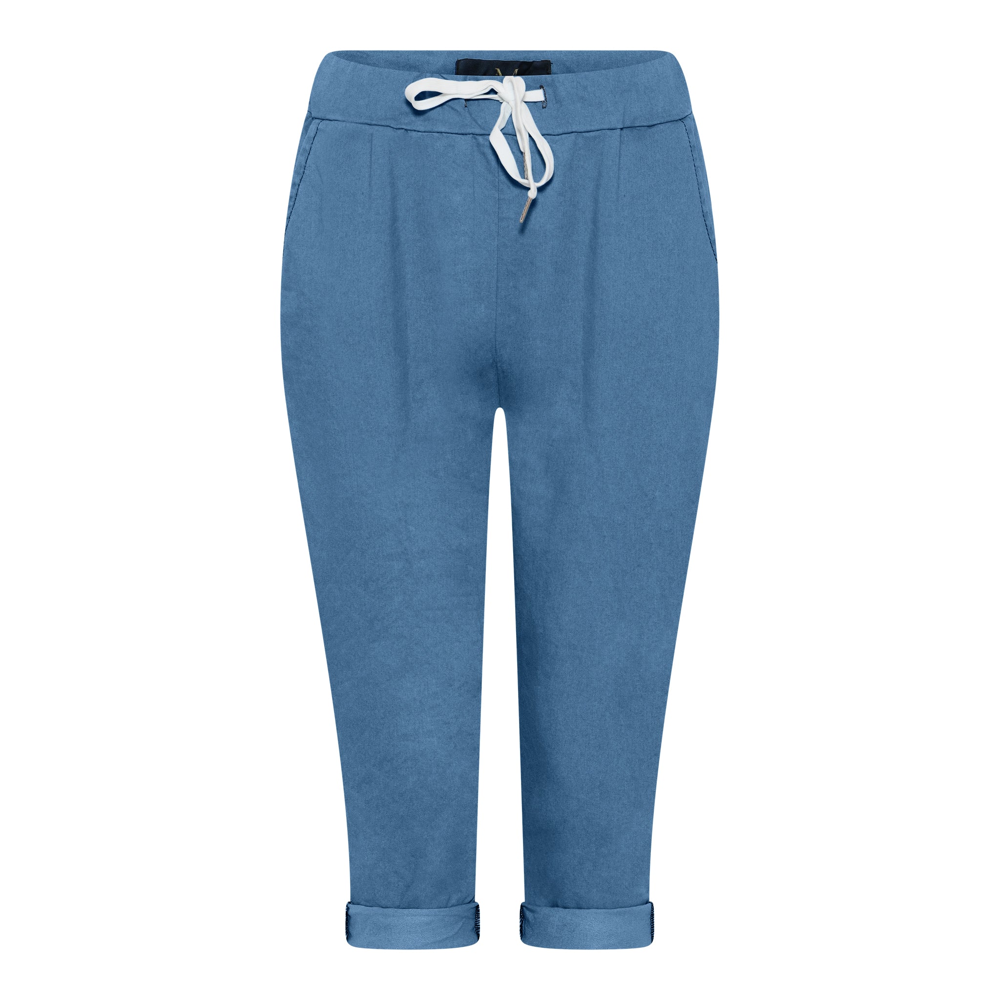 M JEANS MAGIC DENIM PIRATE PANTS 3/4 96 DARK BLUE DENIM