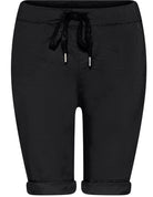 MOONDUST MAGIC SOLID SHORTS SHORTS/SKIRT 80 BLACK