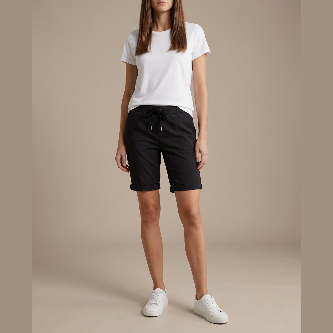 MOONDUST MAGIC SOLID SHORTS SHORTS/SKIRT 80 BLACK