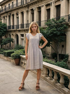 MAPP MALOU LIN DRESS LINEN 27 SAND