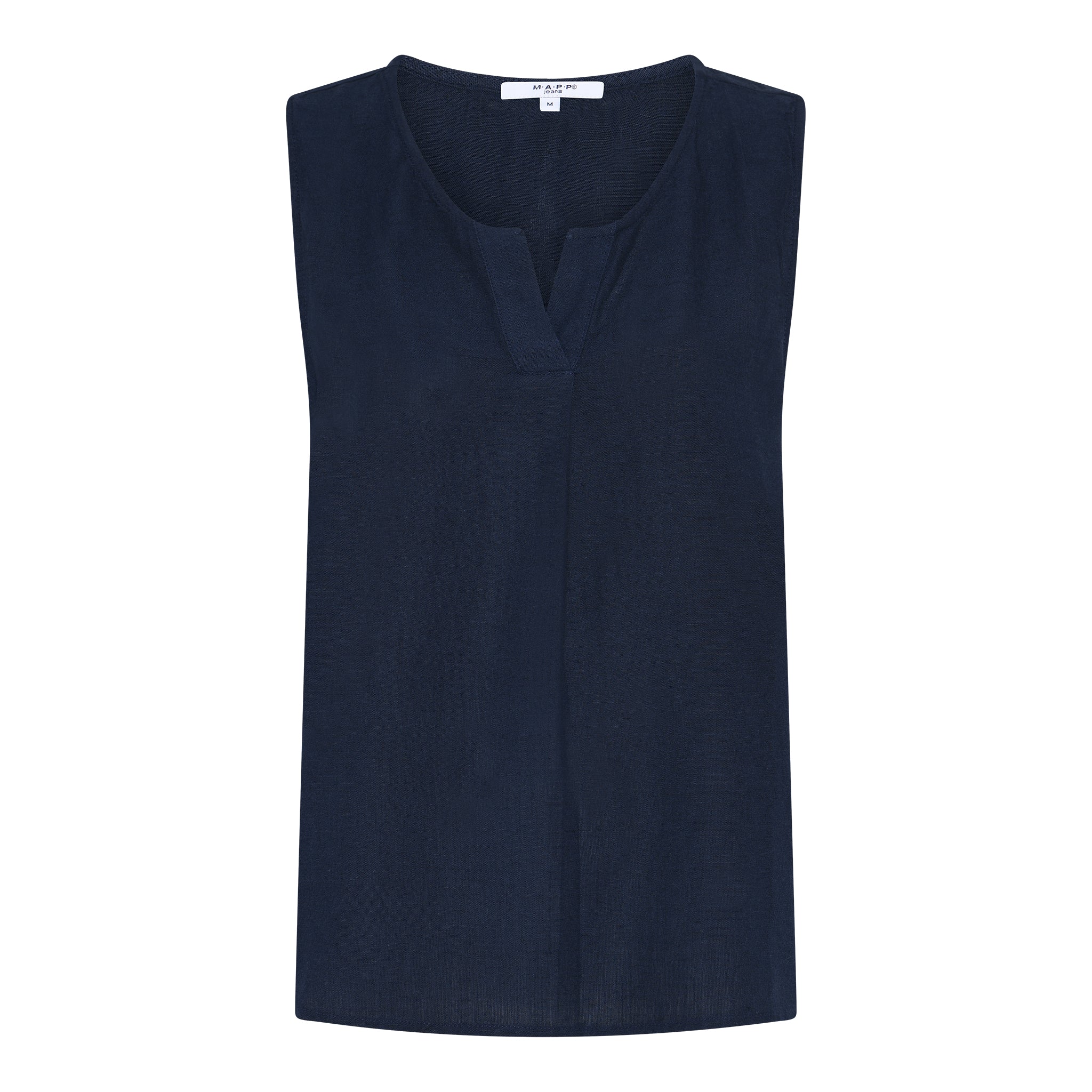 MAPP MAYA TOP LINEN 104 NAVY