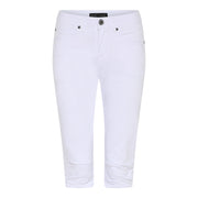 MARC LAUGE METTE TWILL PIRAT PANTS 3/4 10 WHITE
