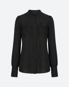 MARC LAUGE MIA LACE SHIRT BLOUSE/SHIRT 80 BLACK