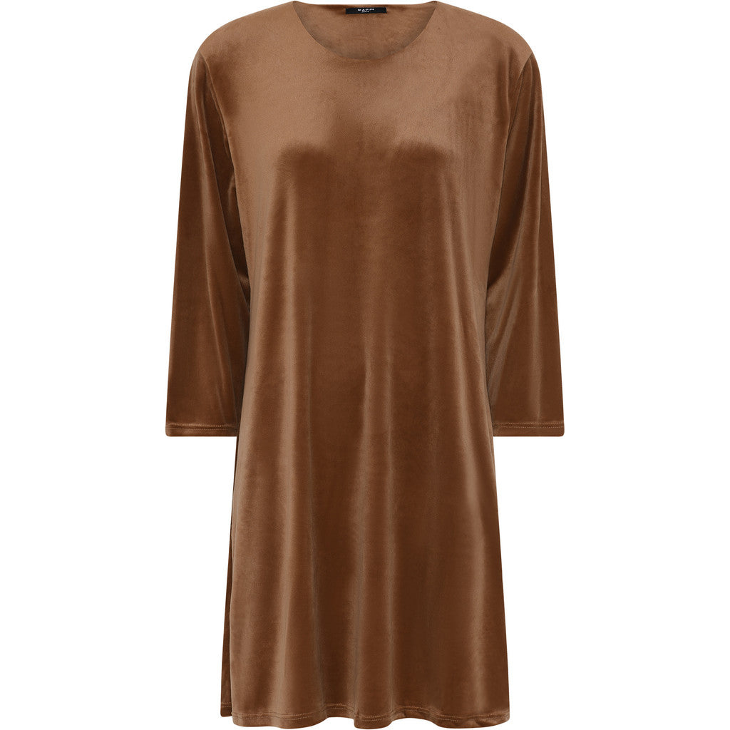 MAPP MIA VELOUR A-SHAPE DRESS DRESS/JUMPSUIT 122 SOFT CAMEL