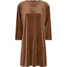 MAPP MIA VELOUR A-SHAPE DRESS DRESS/JUMPSUIT 122 SOFT CAMEL