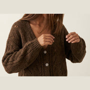 MOONDUST MILLE KNIT KNITWEAR 129 CHOCOLATE