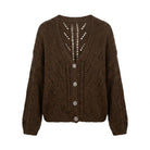MOONDUST MILLE KNIT KNITWEAR 129 CHOCOLATE