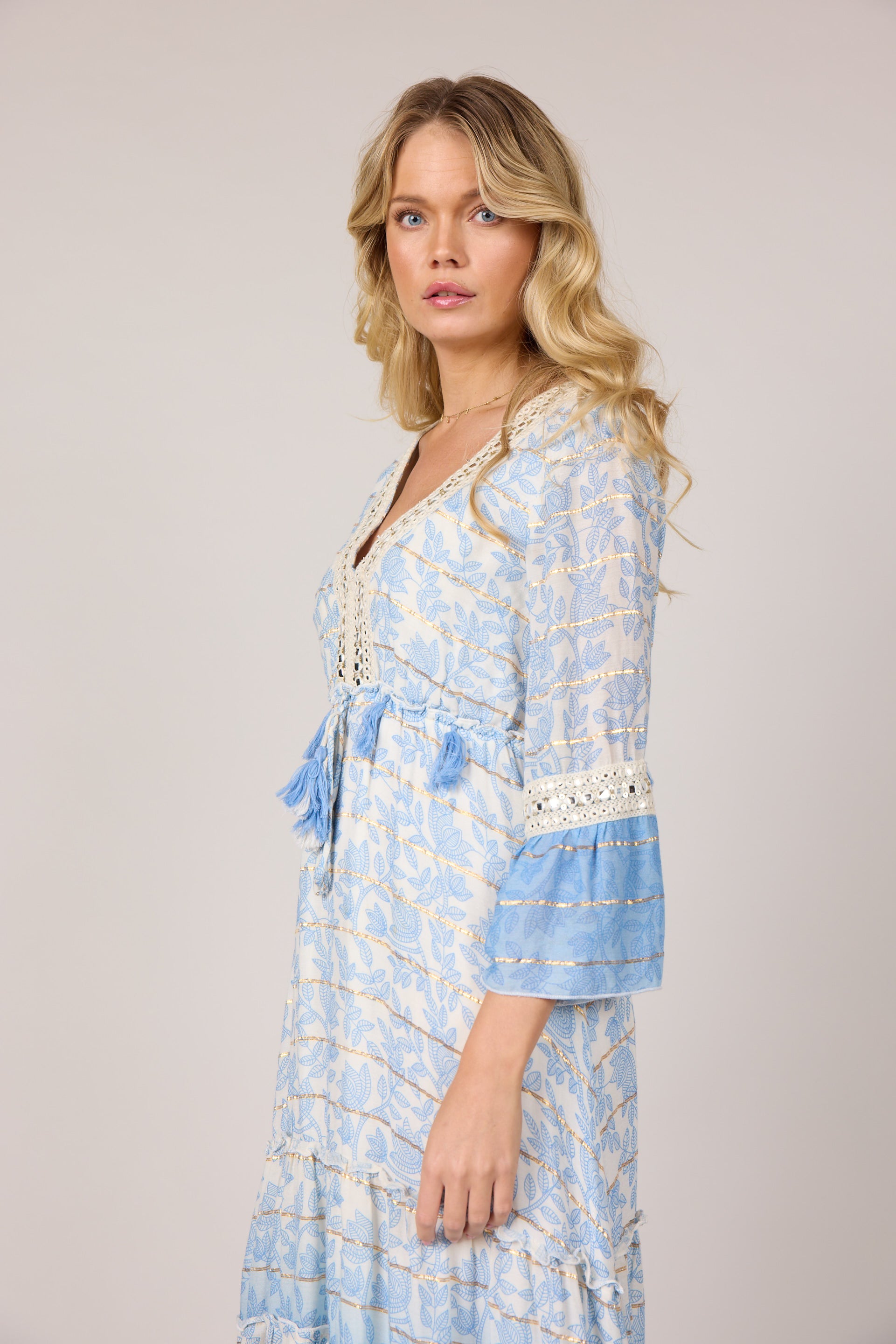 MAPP MILLE LONG DRESS DRESS/JUMPSUIT 107 SOFT BLUE