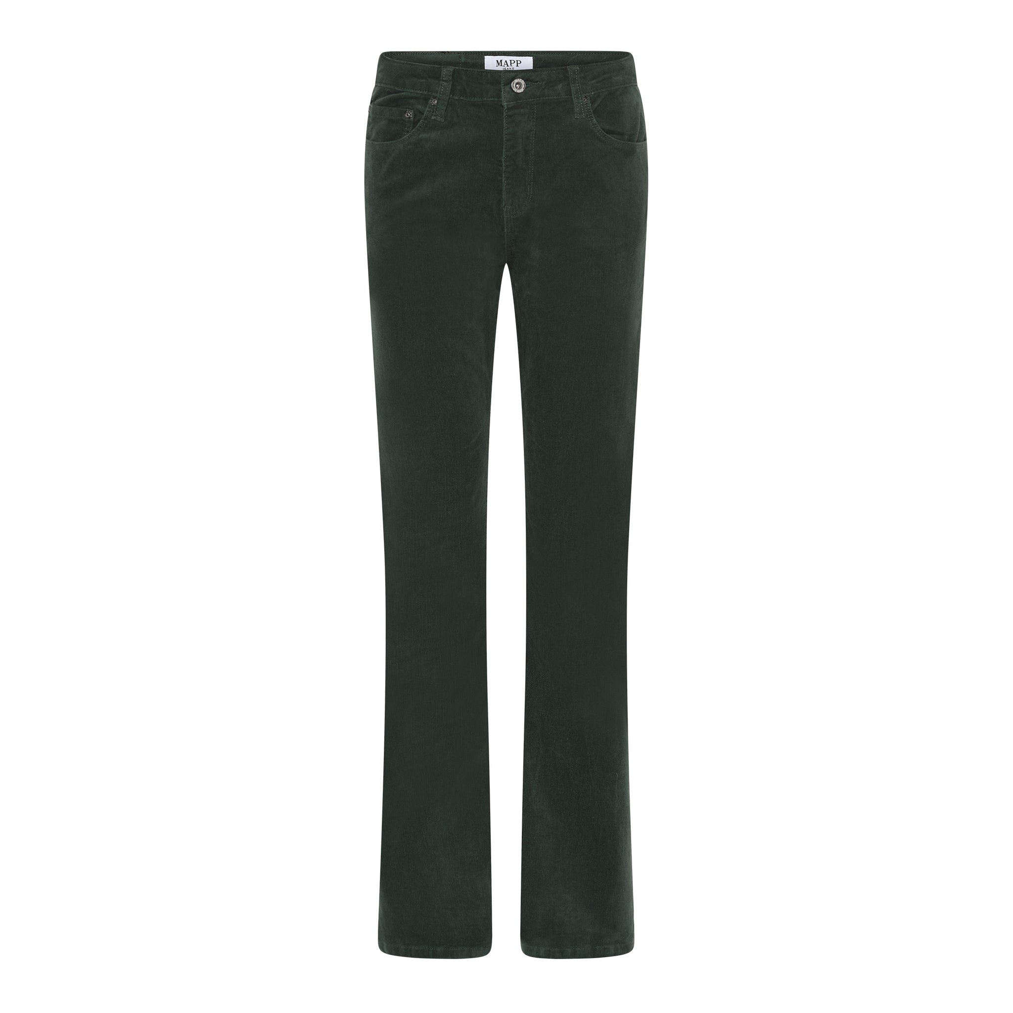 MAPP MIO SKINNY BABY CORD BOOT CUT CORD/FLØJL 546 BOTTLE GREEN