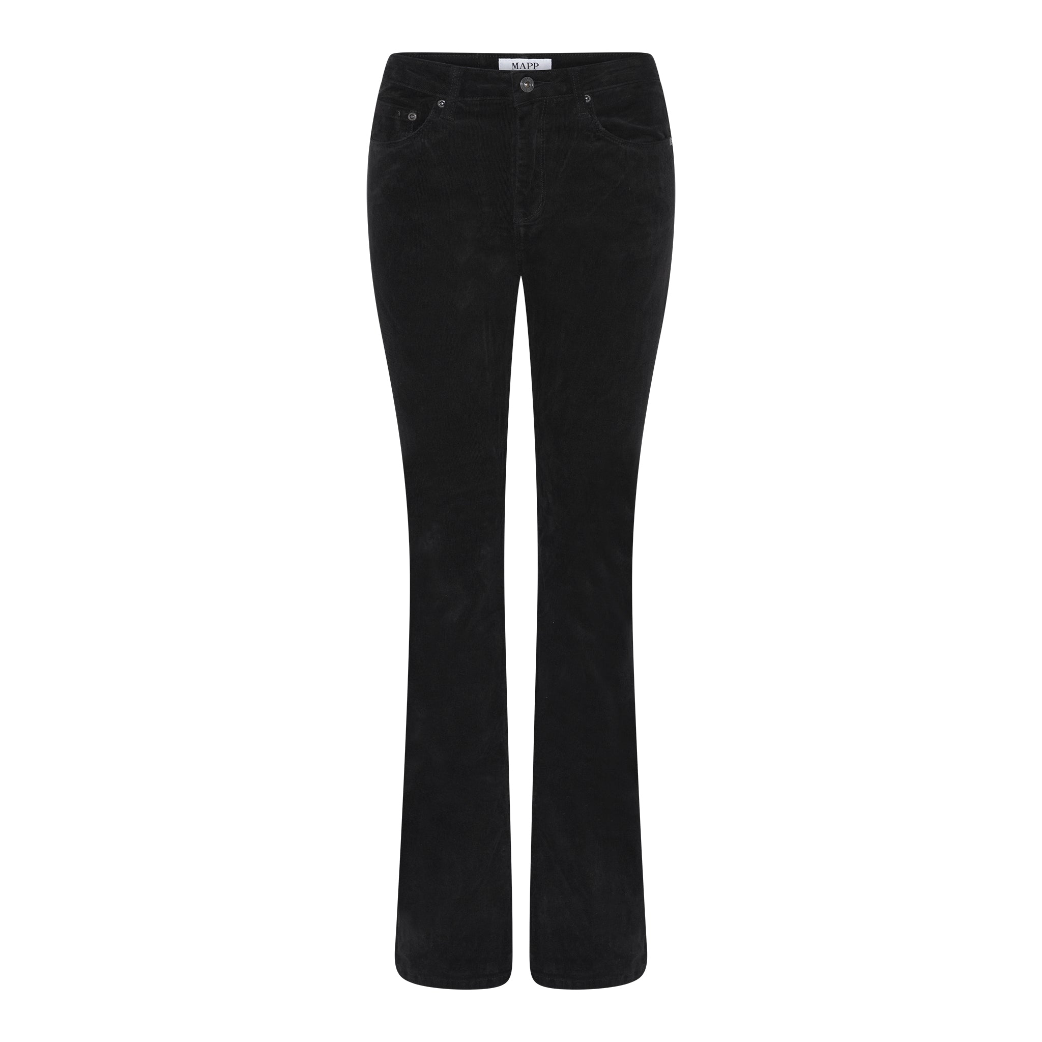 MAPP MIO SKINNY BABY CORD BOOT CUT CORD/FLØJL 80 BLACK