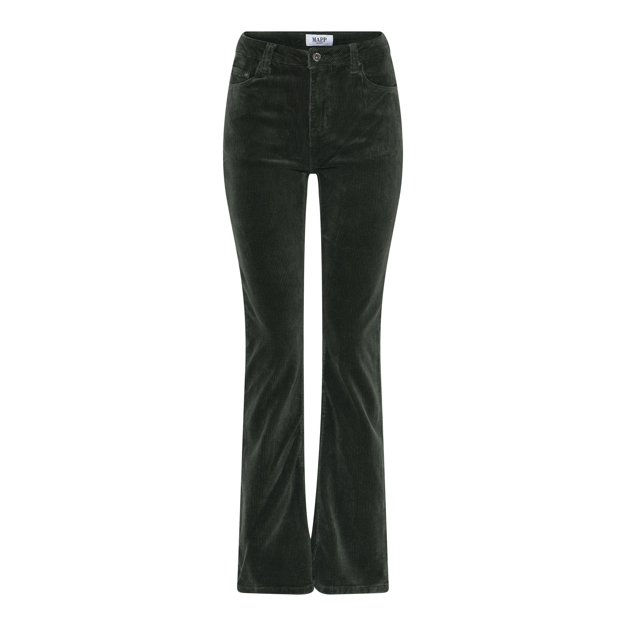 MAPP MIO SKINNY CORDROY BOOT CUT 11W CORD/FLØJL 546 BOTTLE GREEN
