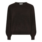 MAPP MOHAIR R/NECK KNITWEAR 129 CHOCOLATE