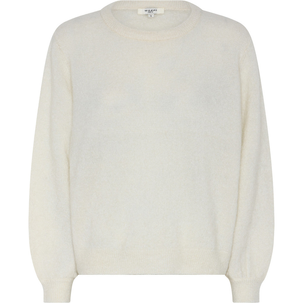 MAPP MOHAIR R/NECK KNITWEAR 20 OFF WHITE