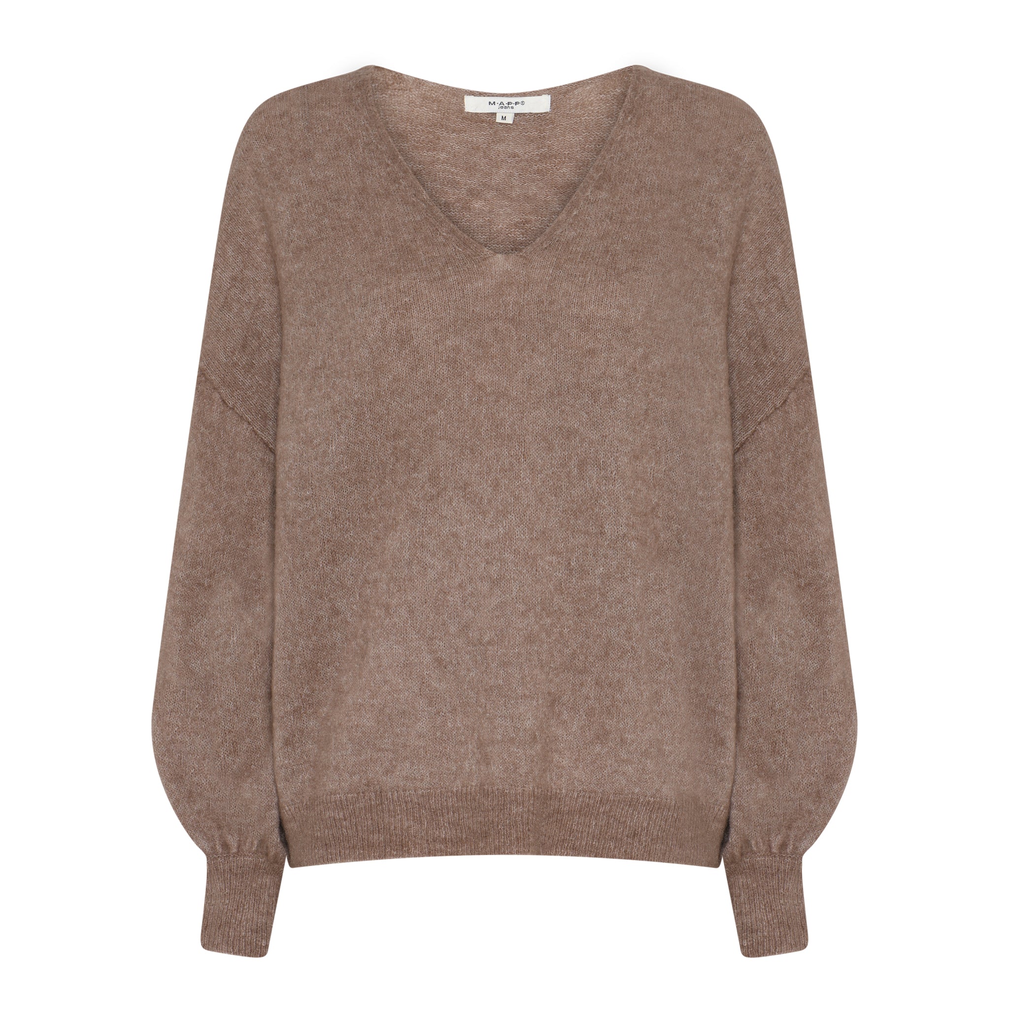 MAPP MOHAIR V-NECK KNITWEAR 135 EARTH
