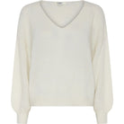 MAPP MOHAIR V-NECK KNITWEAR 20 OFF WHITE